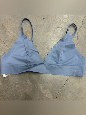 Victoria's Secret Scalloped Triangle Bralette in Dusty Blue
